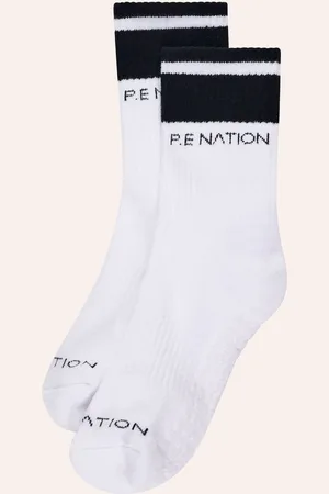 P.E Nation P. E Nation White Homage Socks S-M