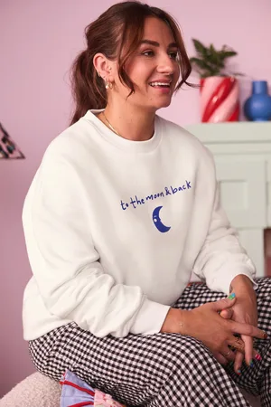 Eleanor Bowmer Ecru Mama Like No Other Sweatshirt S