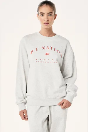 P.E Nation P. E Nation Light Grey Marl Liberation Sweatshirt XXL