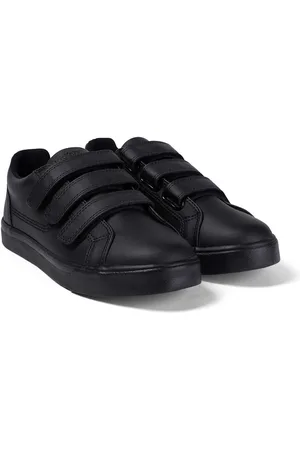 Kickers Boys Tovni Trip Leather Trainers