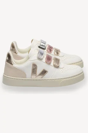 Veja Small V-10 White Trainers AU 7.5 (EU 24)