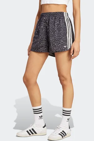 adidas Animal Print Satin Shorts UK 8