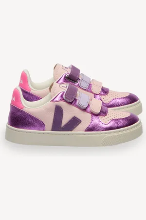 Veja Small Pink V-10 Trainers AU 8 (EU 25)