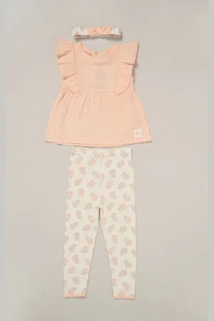LILY & JACK Orange Printed 100% Cotton Top and Legging Set 18 Months (86cm)