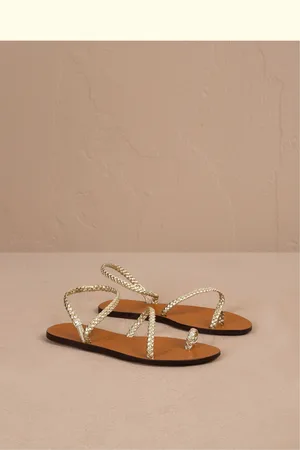 MANEBI Braid Toe Ring Sandals AU 7 (EU 38)