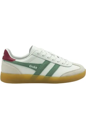 Gola White Ladies Viper Leather Lace-Up Trainers AU 5 (EU 36)