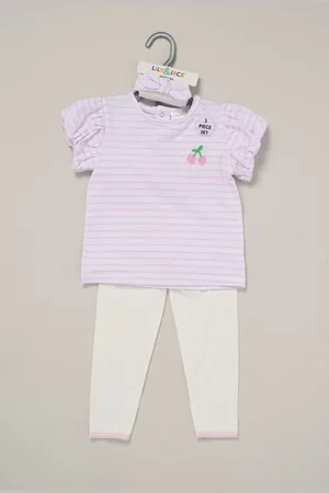 LILY & JACK Purple Printed Top and Legging Set 18 Months (86cm)