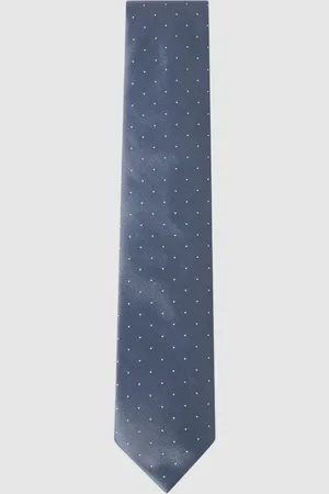 Reiss Mens Airforce Liam Silk Polka Dot Tie