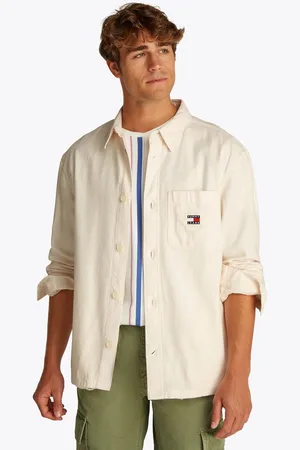 Tommy Hilfiger 100% Cotton Slub Long Sleeve Overshirt XXL