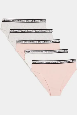 River Island Pink Girls Mix Briefs 5 Pack 15
