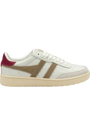 Gola White Ladies Falcon Leather Lace-Up Trainers AU 8 (EU 39)