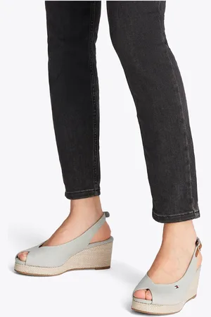 Tommy Hilfiger Light Blue Mid Wedge Slingback Sandals AU 7 (EU 38)