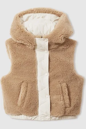 Reiss Girls Kara 13-14 yrs Reversible Quilted Borg Gilet
