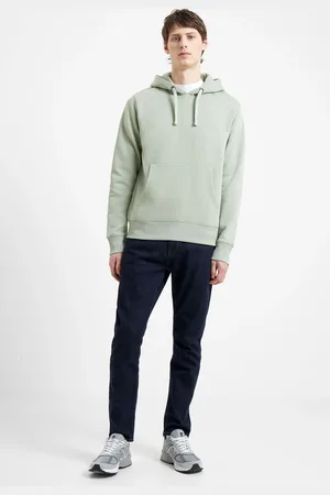 French Connection Green Overhead Hoodie L