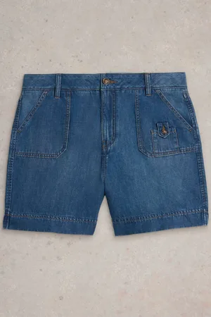 White Stuff Mollie Combat Denim Shorts AU 12