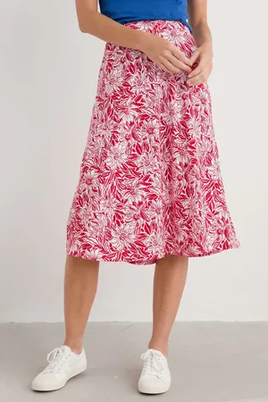 Seasalt Cornwall Rose A-Line Skirt AU 18