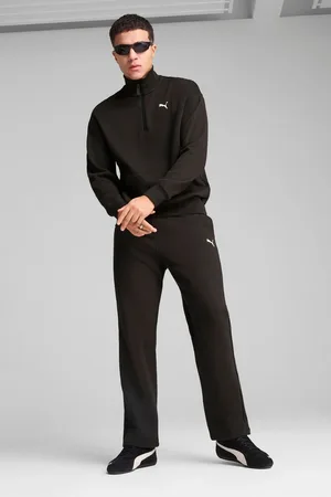 PUMA Black Mens Wardrobe Ess Relaxed Joggers XL