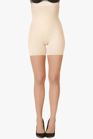 Spanx Shape High-Waisted Mid-Thigh Sheers M