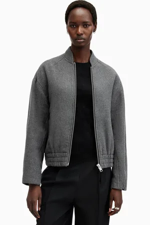 AllSaints AllSaints Grey Hackney Bomber Jacket M