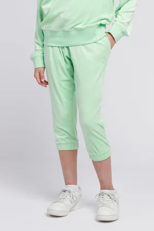 Juicy Couture Green Girls Capri Length Slim Joggers 14