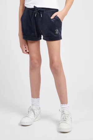 Juicy Couture Girls Velour Fold Up Shorts 10
