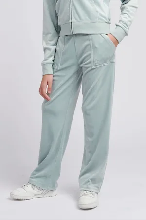 Juicy Couture Light Blue Tonal Wide Leg Trousers 14