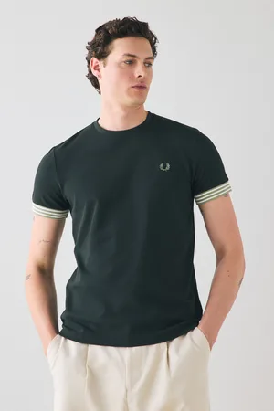 Fred Perry Striped Cuff T-Shirt XXL