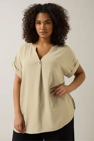Evans Natural Button Detail Blouse AU 16