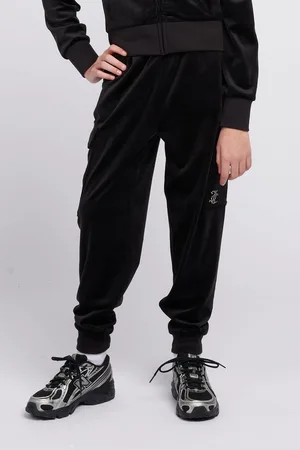 Juicy Couture Black Girls Cargo Cuffed Joggers 9