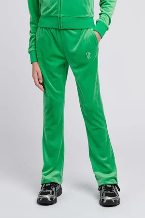 Juicy Couture Light Green Girls Diamanté Bootcut Joggers 7