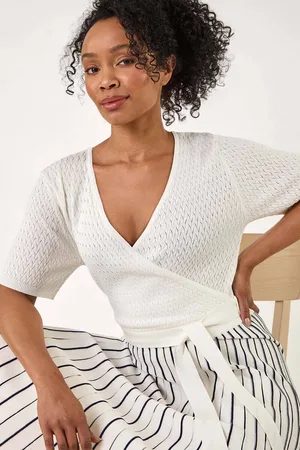Roman Petite Petite Wrap Knitted Dress AU 14