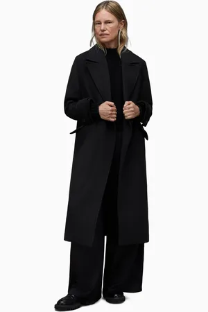 AllSaints AllSaints Black Mabel Coat AU 14