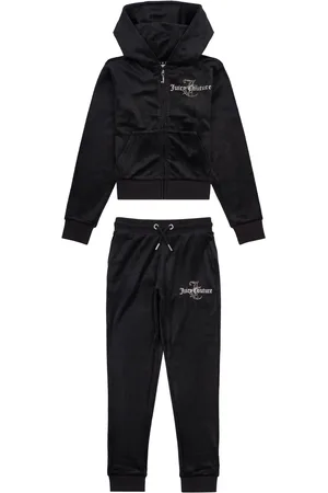 Juicy Couture Girls Girls Diamante Hoodie & Slim Tracksuit Set