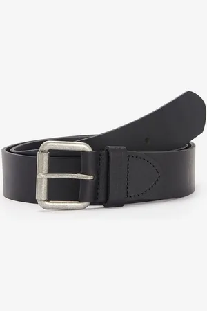 Barbour Mens Matt Leather Belt