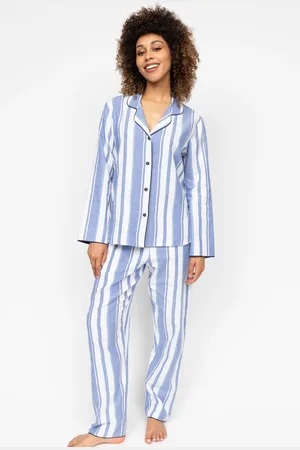 Cyberjammies Blue Stripe 100% Cotton Pyjama Set AU 6