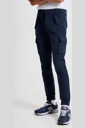 French Connection Blue Marine Cargo 100% Cotton Joggers 30W x 31L (UK 30 R)
