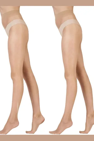 Pretty Polly Natural 8 Denier Skin Tone Tights 2 Pair Pack one