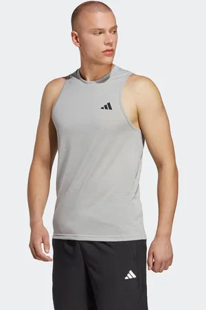 adidas Light Grey Train Essentials Feelready Training Vest small