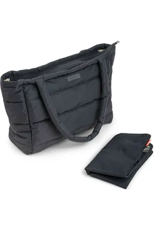 Done by Deer Black Quilted Changing Tote Bag One
