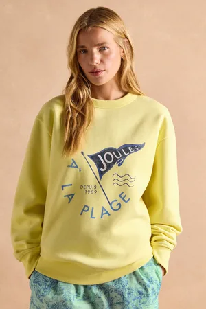 Joules Graphic Yellow Crew Neck Sweatshirt AU 26