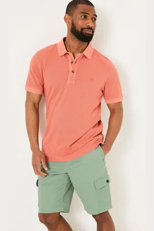 Fat Face FatFace Orange Short Sleeve Pique Polo S Tall