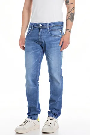 Replay Light Blue Anbass Plus Slim Fit Jeans