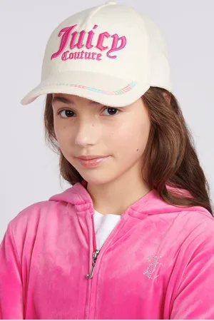 Juicy Couture Cream Girls Rainbow Towelling Cap One