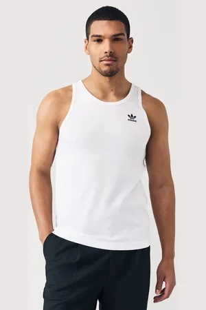 adidas White Trefoil Essentials Vest xsmall