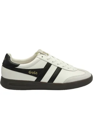 Gola White Ladies Cyclone Leather Lace-Up Trainers AU 11 (EU 42)
