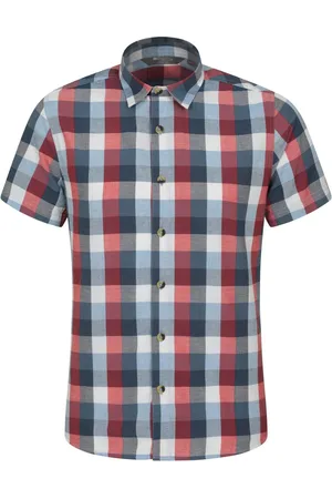Mountain Warehouse Weekender Mens 100% Cotton Short Sleeve Shirt XS