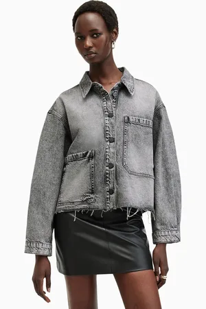 AllSaints AllSaints Grey Nicky Denim 100% Cotton Jacket S