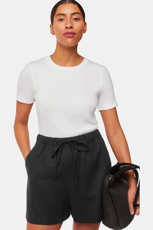 Whistles 100% Linen Elasticated Shorts AU 18