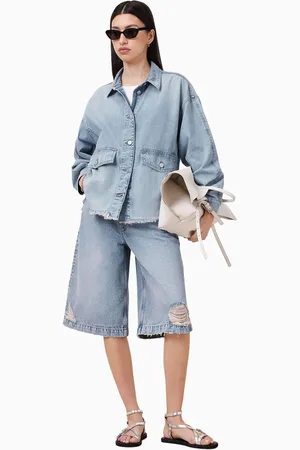 AllSaints AllSaints Blue Hettie Denim Shacket small