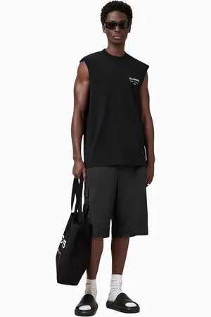 AllSaints AllSaints Black Underground Crew 100% Cotton Vest M